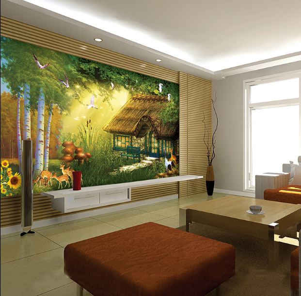 Poster mural géant simple moderne - papier peint en soie Ref 2454219