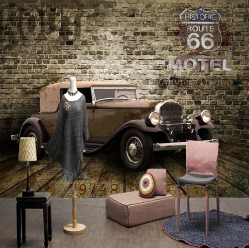 Poster mural géant nostalgie rétro - Ref 2454687