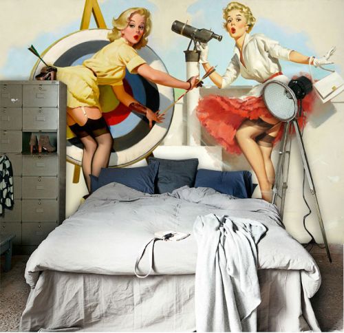 Poster mural géant nostalgie rétro - Ref 2454723