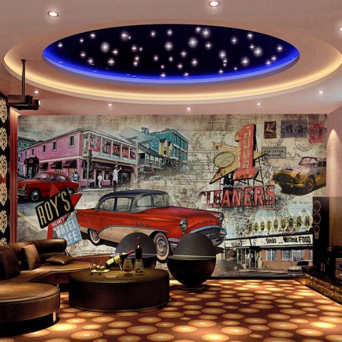 Poster mural géant nostalgie rétro - Ref 2454769