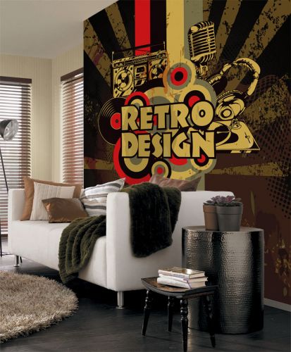 Poster mural géant nostalgie rétro - Ref 2454781