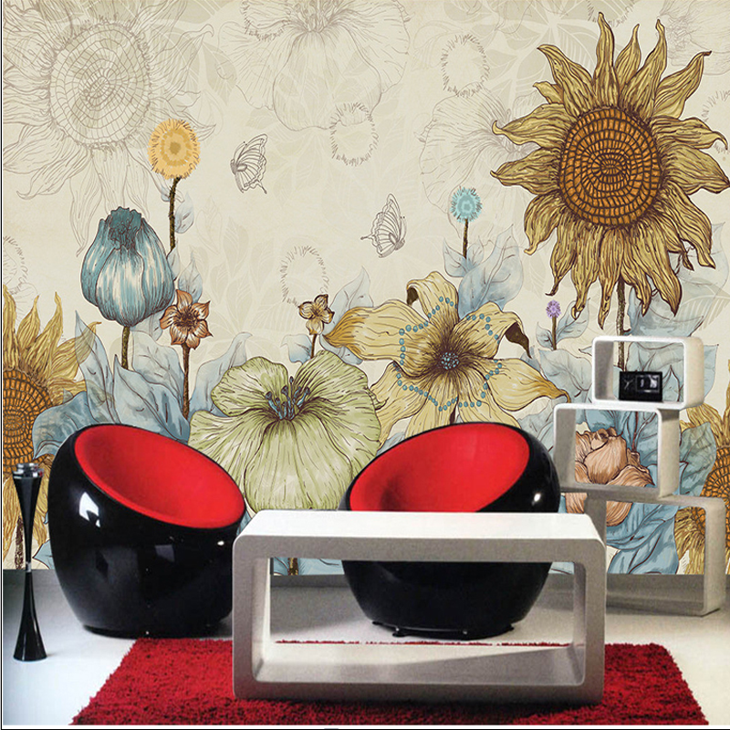 Poster mural géant simple moderne - papier peint en soie Ref 2455051