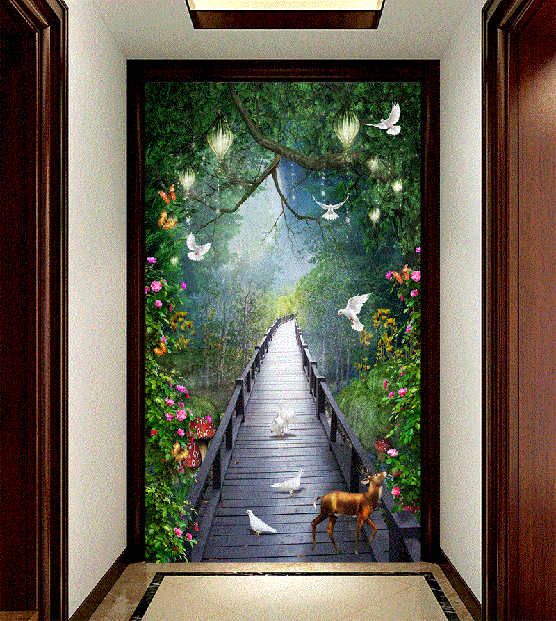 Poster mural géant simple moderne - papier peint en soie Ref 2455281