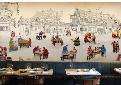 Poster mural géant nostalgie rétro - Ref 2455284