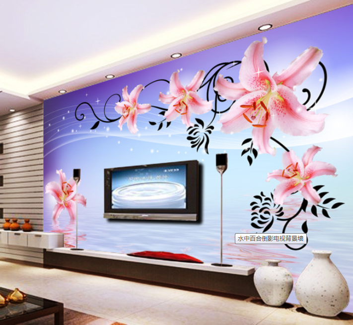 Poster mural géant moderne chinois - papier peint en soie Ref 2455433