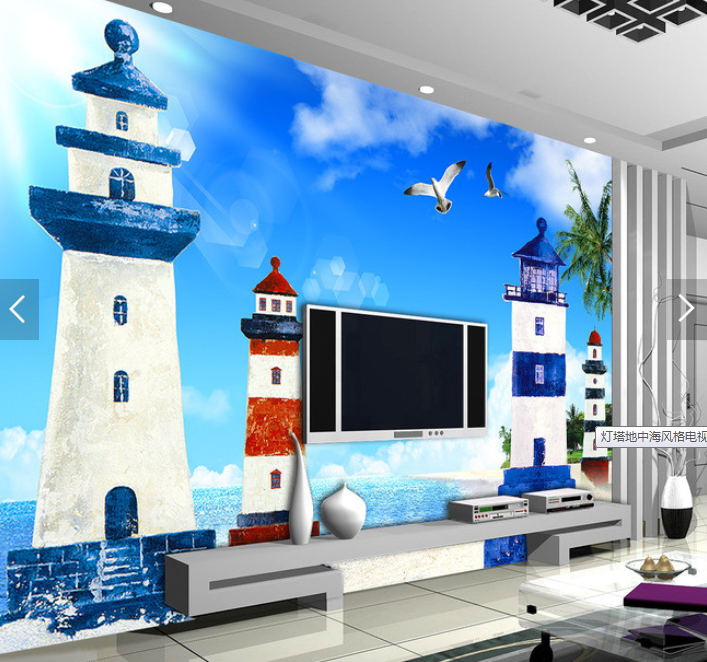 Poster mural géant Méditerranée - papier peint en soie Ref 2455458