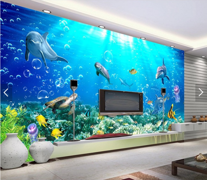 Poster mural géant moderne chinois - papier peint en soie Ref 2455466