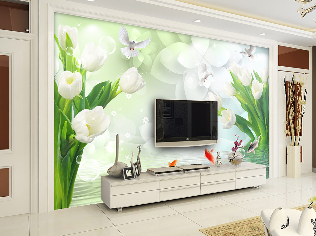 Poster mural géant simple moderne - papier peint en soie Ref 2455467