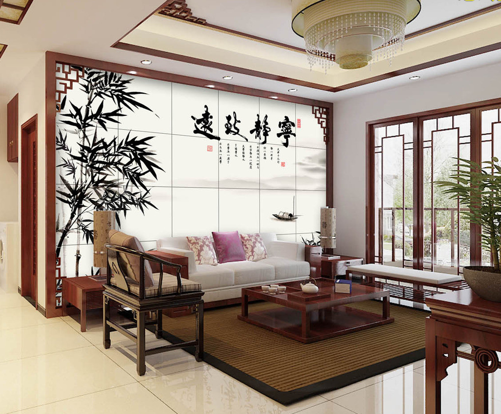 Poster mural géant simple moderne - papier peint en soie Ref 2455480