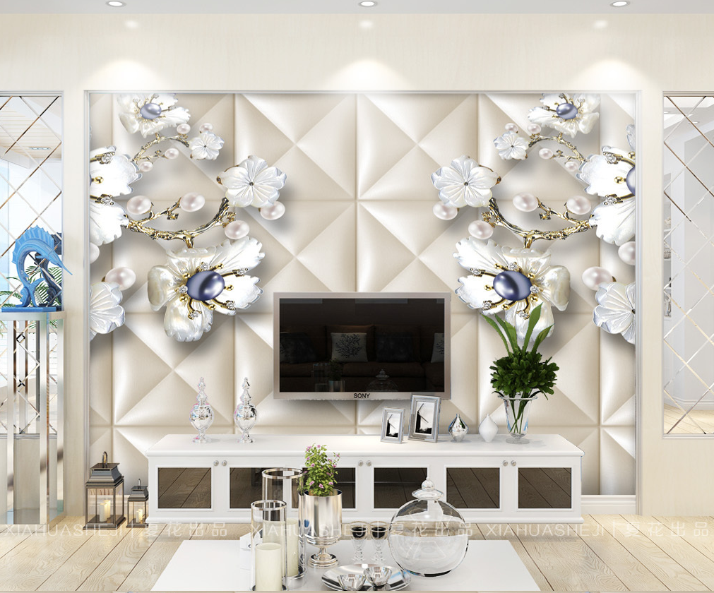 Poster mural géant moderne chinois - papier peint en soie Ref 2455484