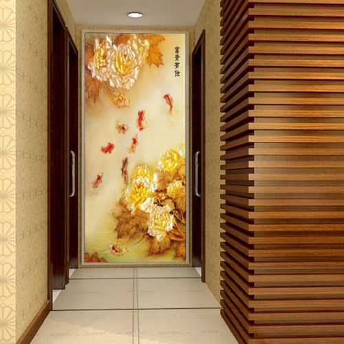 Poster mural géant moderne chinois - papier peint en soie Ref 2455684