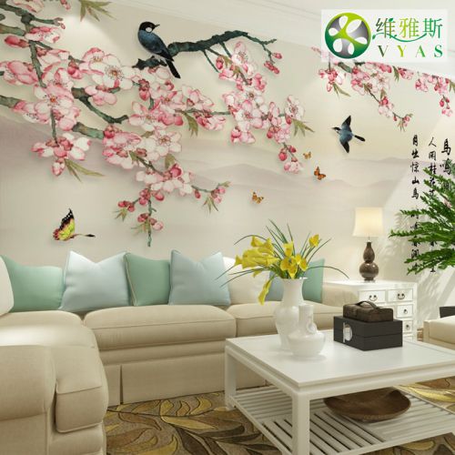 Poster mural géant VYAS moderne chinois - papier peint en soie Ref 2455703