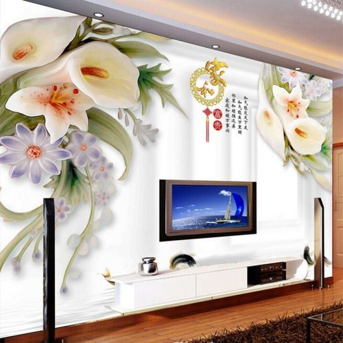 Poster mural géant moderne chinois - papier peint en soie Ref 2456112
