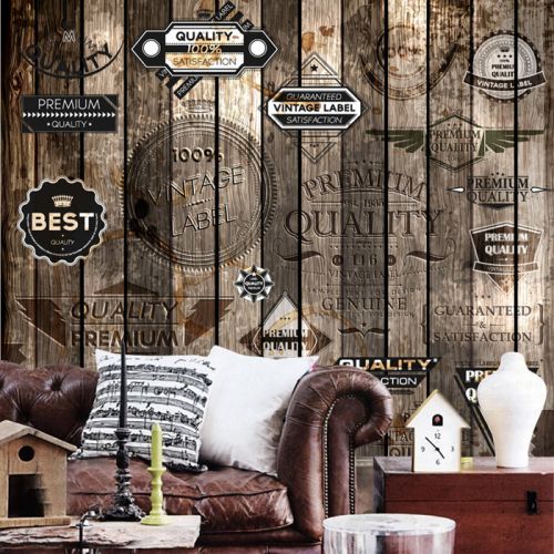 Poster mural géant nostalgie rétro - papier peint en soie Ref 2456798