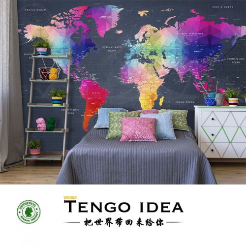 Poster mural géant TENGO IDEA continental - Ref 2458791