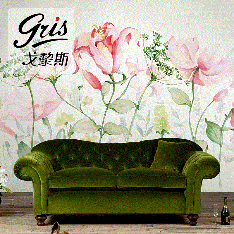 Poster mural géant GRIS American Village - Ref 2458808