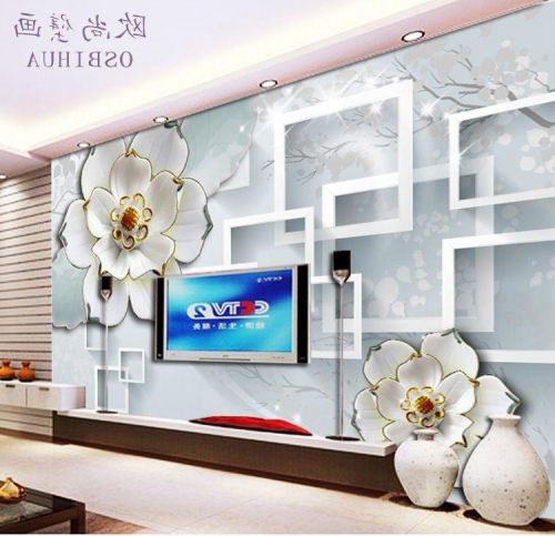 Poster mural géant AIBOO moderne chinois - papier peint en soie Ref 2459380