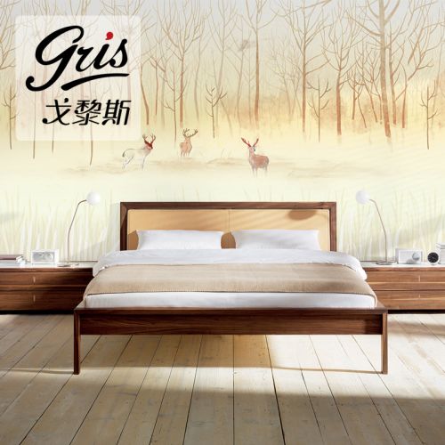 Poster mural géant GRIS simple moderne - Ref 2459428