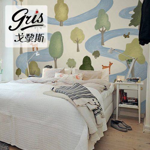 Poster mural géant GRIS campagne - Ref 2459443