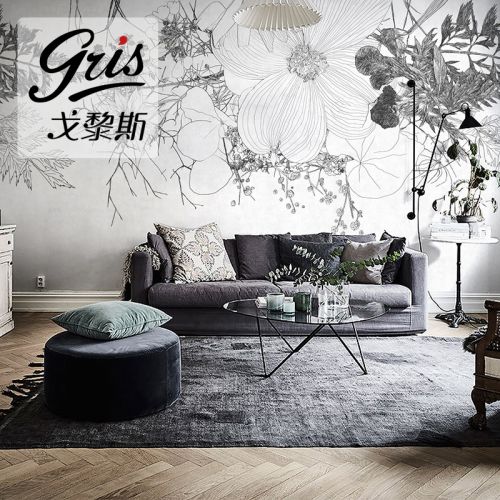 Poster mural géant GRIS simple - Ref 2459448