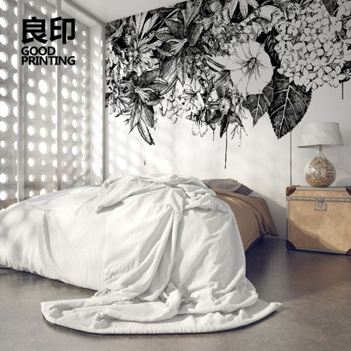 Poster mural géant GOOD PRINTING simple moderne - papier peint en soie Ref 2459457