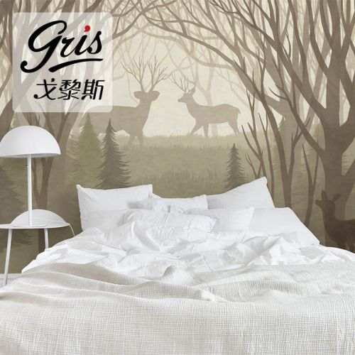 Poster mural géant GRIS Méditerranée - Ref 2459470