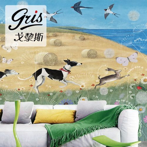 Poster mural géant GRIS American Village - Ref 2459508