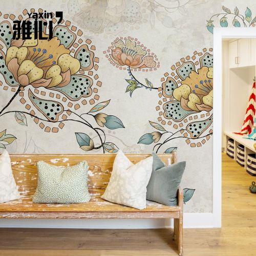 Poster mural géant American Village - papier peint en soie Ref 2459531