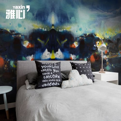 Poster mural géant moderne chinois - papier peint en soie Ref 2459542