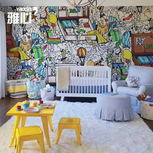 Poster mural géant simple moderne - papier peint en soie Ref 2459548