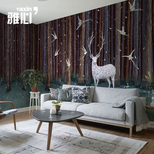 Poster mural géant American Village - papier peint en soie Ref 2459563