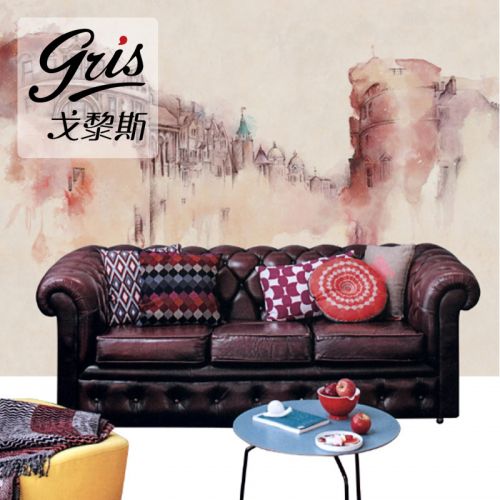 Poster mural géant GRIS continental - Ref 2459606