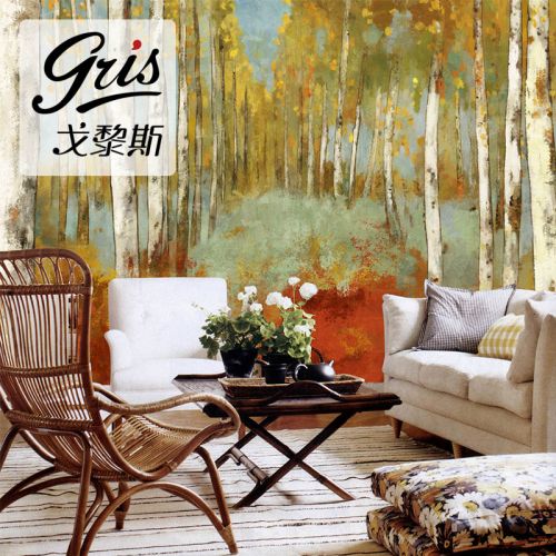 Poster mural géant GRIS American Village - Ref 2459611