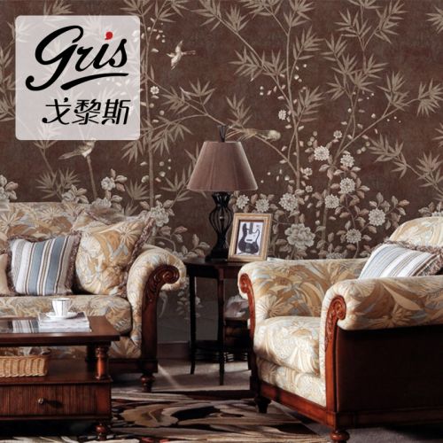 Poster mural géant GRIS nostalgie rétro - Ref 2459613