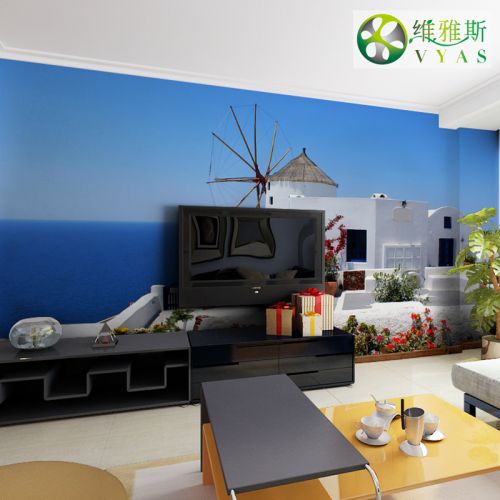 Poster mural géant VYAS moderne chinois - papier peint en soie Ref 2460082