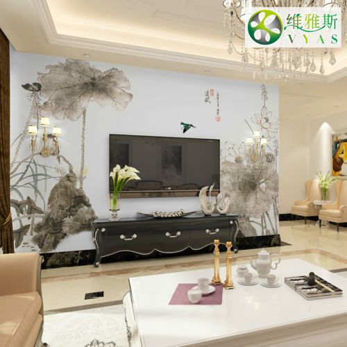 Poster mural géant VYAS moderne chinois - papier peint en soie Ref 2460161