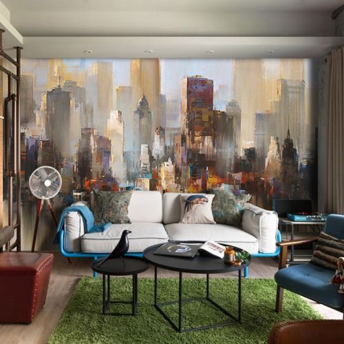 Poster mural géant LIANGCHAO continental - papier peint en soie Ref 2460497