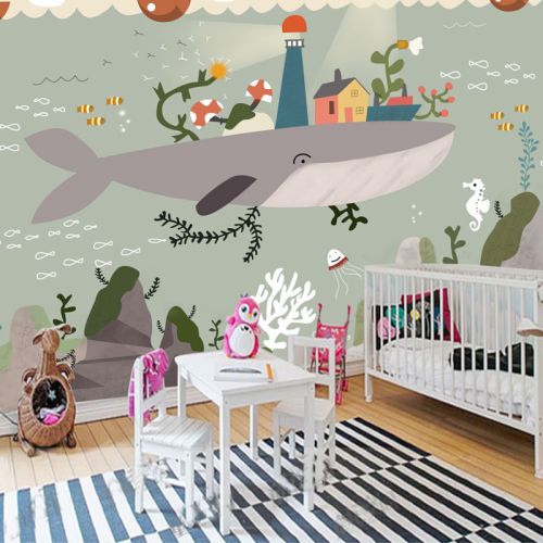 Poster mural géant LIANGCHAO - papier peint en soie Ref 2460528
