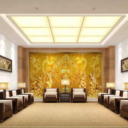 Poster mural géant LIANGCHAO Asie du Sud-Est - papier peint en soie Ref 2460570