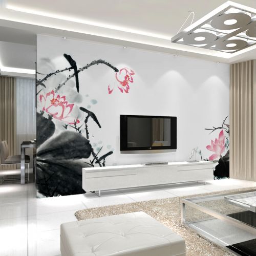 Poster mural géant LIANGCHAO néoclassiques - papier peint en soie Ref 2460571