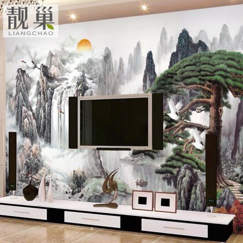 Poster mural géant LIANGCHAO moderne chinois - papier peint en soie Ref 2460580
