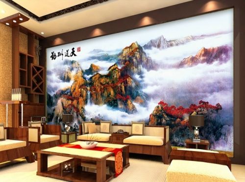 Poster mural géant LIANGCHAO Classique Ming et Qing - papier peint en soie Ref 2460583