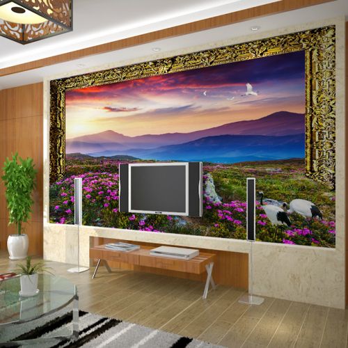 Poster mural géant LIANGCHAO campagne - papier peint en soie Ref 2460598