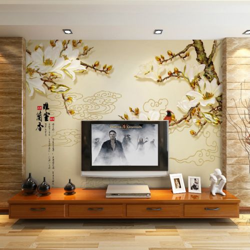 Poster mural géant LIANGCHAO moderne chinois - papier peint en soie Ref 2460610
