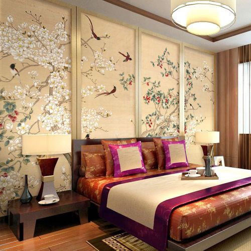 Poster mural géant LIANGCHAO moderne chinois - papier peint en soie Ref 2460689
