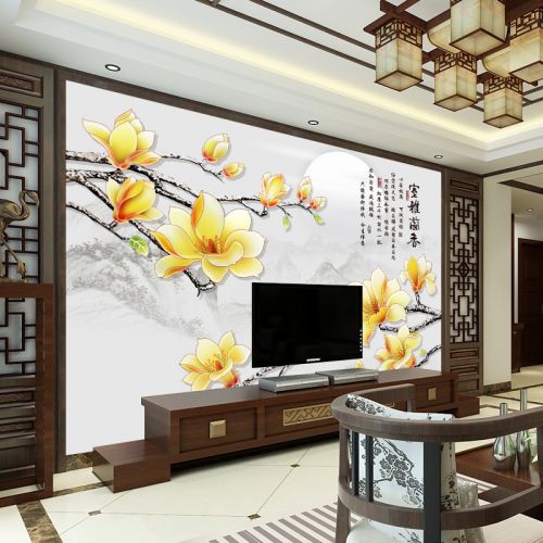 Poster mural géant moderne chinois - papier peint en soie Ref 2460747