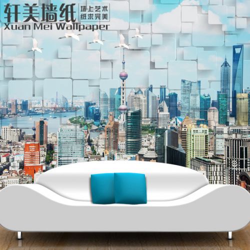 Poster mural géant XUAN MEI simple moderne - papier peint en soie Ref 2460830