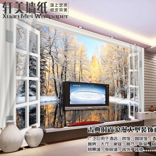 Poster mural géant XUAN MEI simple moderne - papier peint en soie Ref 2461094