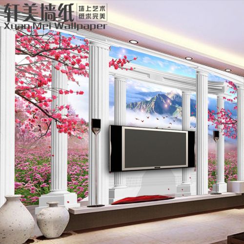 Poster mural géant XUAN MEI simple moderne - papier peint en soie Ref 2461103