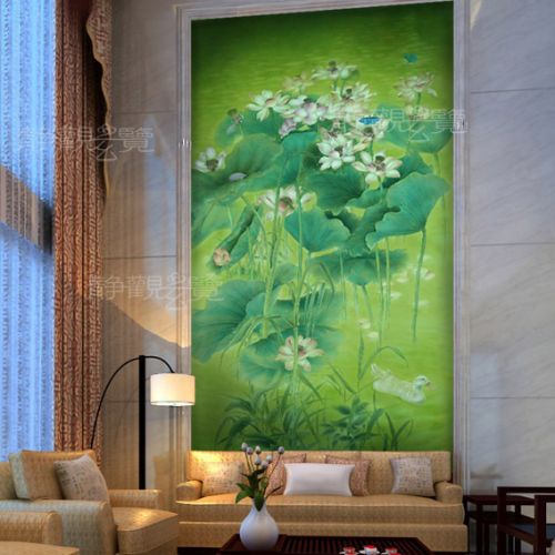 Poster mural géant moderne chinois - papier peint en soie Ref 2461117